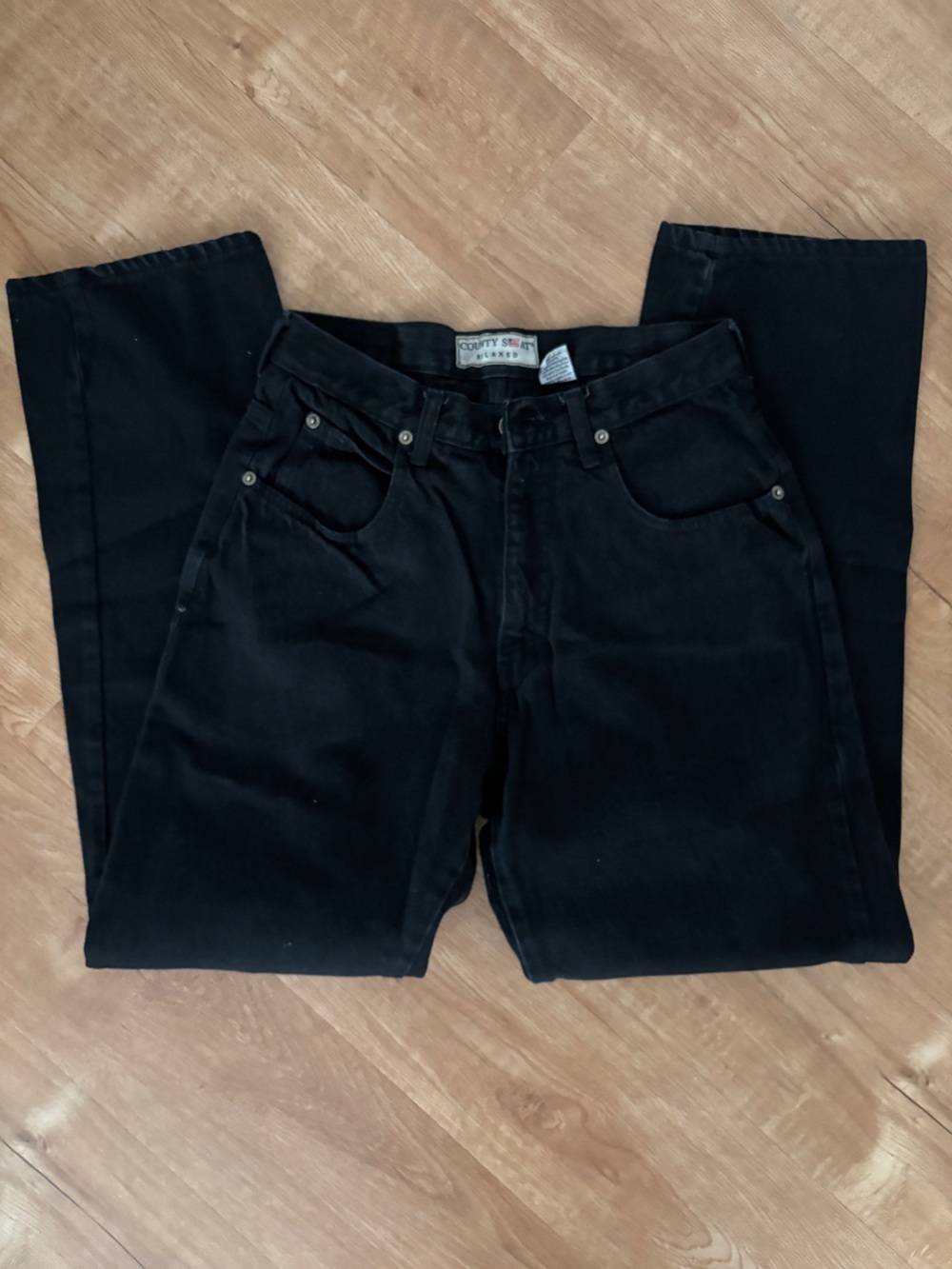 Vintage Nuovo County Seat Black Jeans High Waist Mom Jean